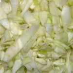 Weißkohl-Schnitzel mit Obst- und Gemüseschneider GVM 210 geschnitten