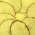 Kartoffelscheiben mit Feuma Multifunktionsküchenmaschine SUPRA 6e geschnitten